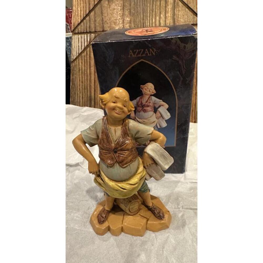 Fontanini 5" AZZAN THE BAKER Nativity Figurine 75554 Story Card & Box